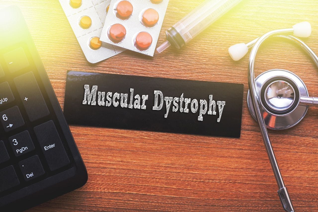 Muscular dystrophy in large letters | Image credit: Lemau Studio - stockadobe.com
