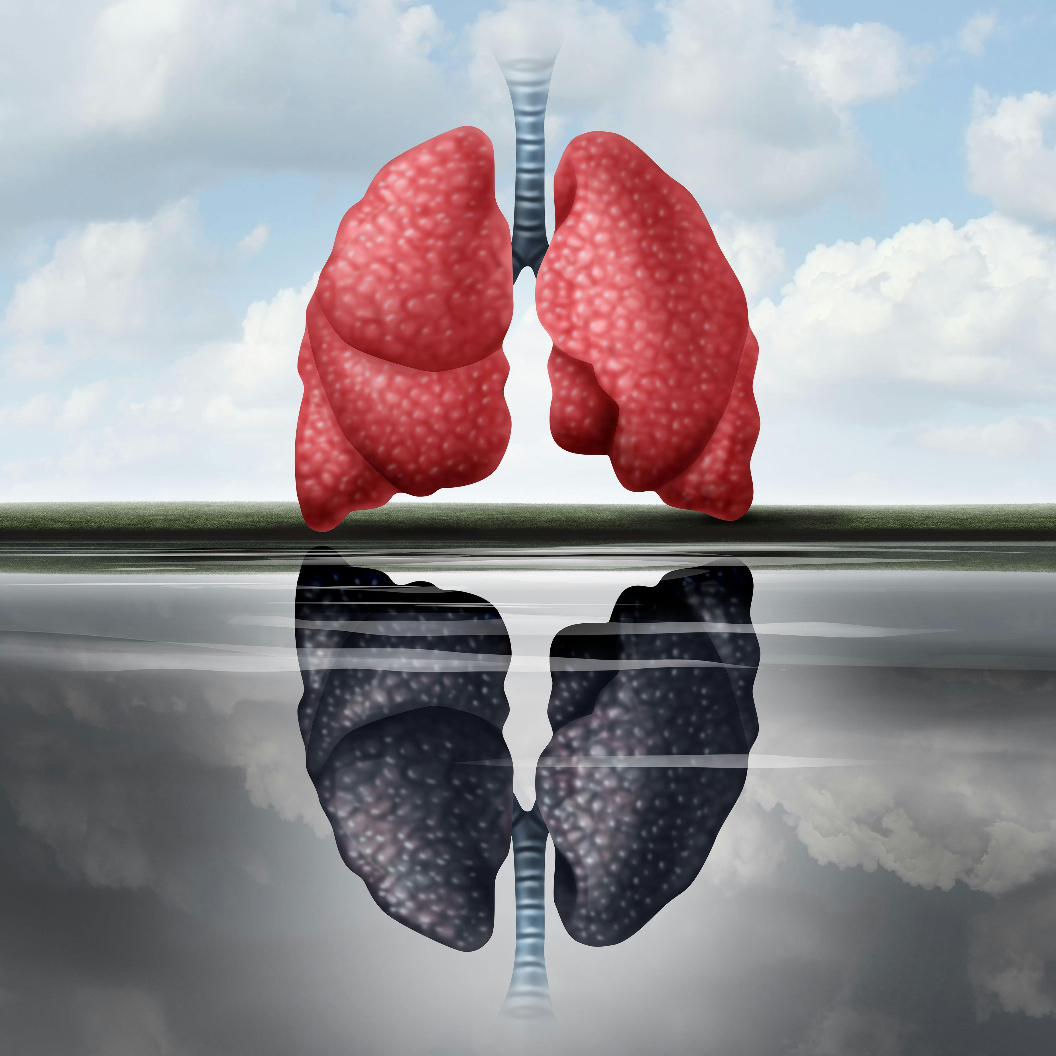 Lung art graphic