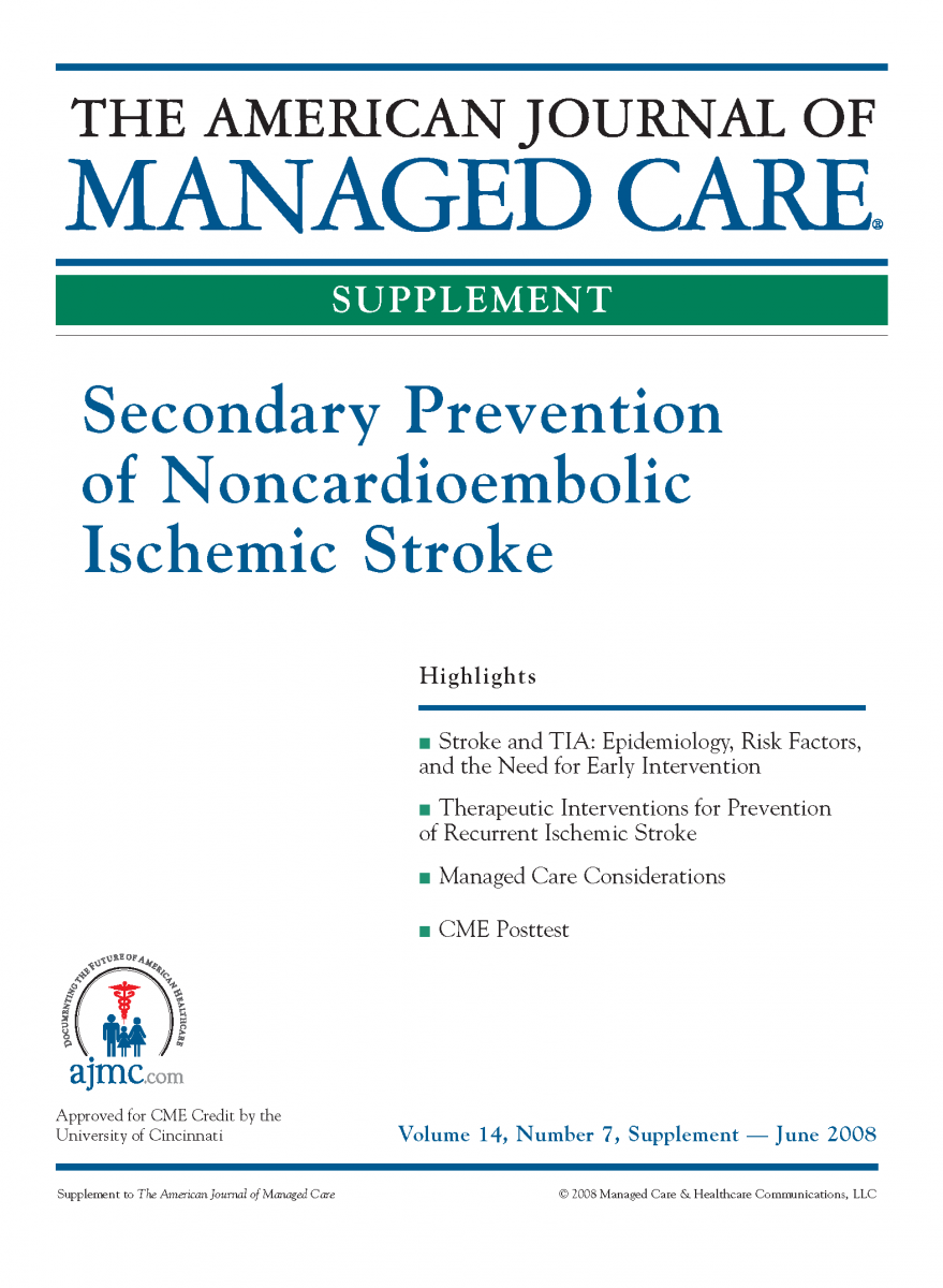 Secondary Prevention of Noncardioembolic Ischemic Stroke