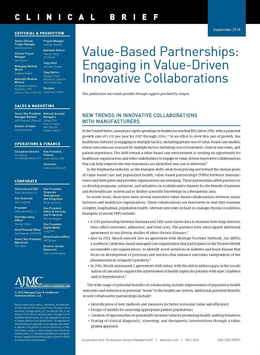 Value-Based Partnerships: Engaging in Value-Driven Innovative Collaborations