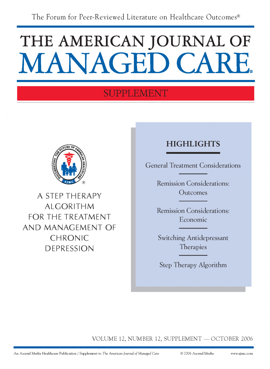 A Step Therapy Algorithm for the Treatment and Management of Chronic Depression