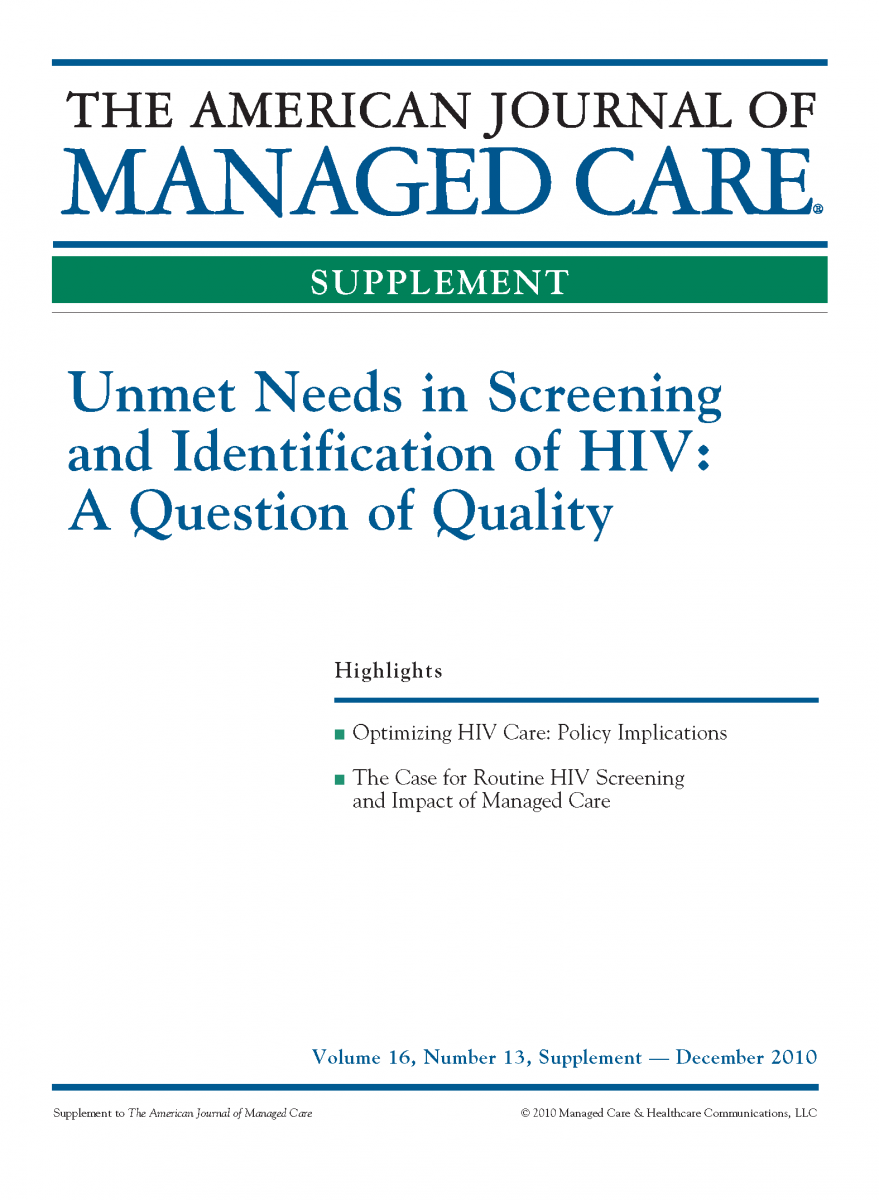 Unmet Needs in Screening and Identification of HIV: A Question of Quality