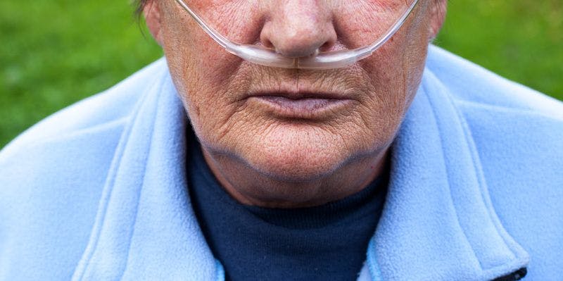 man with COPD