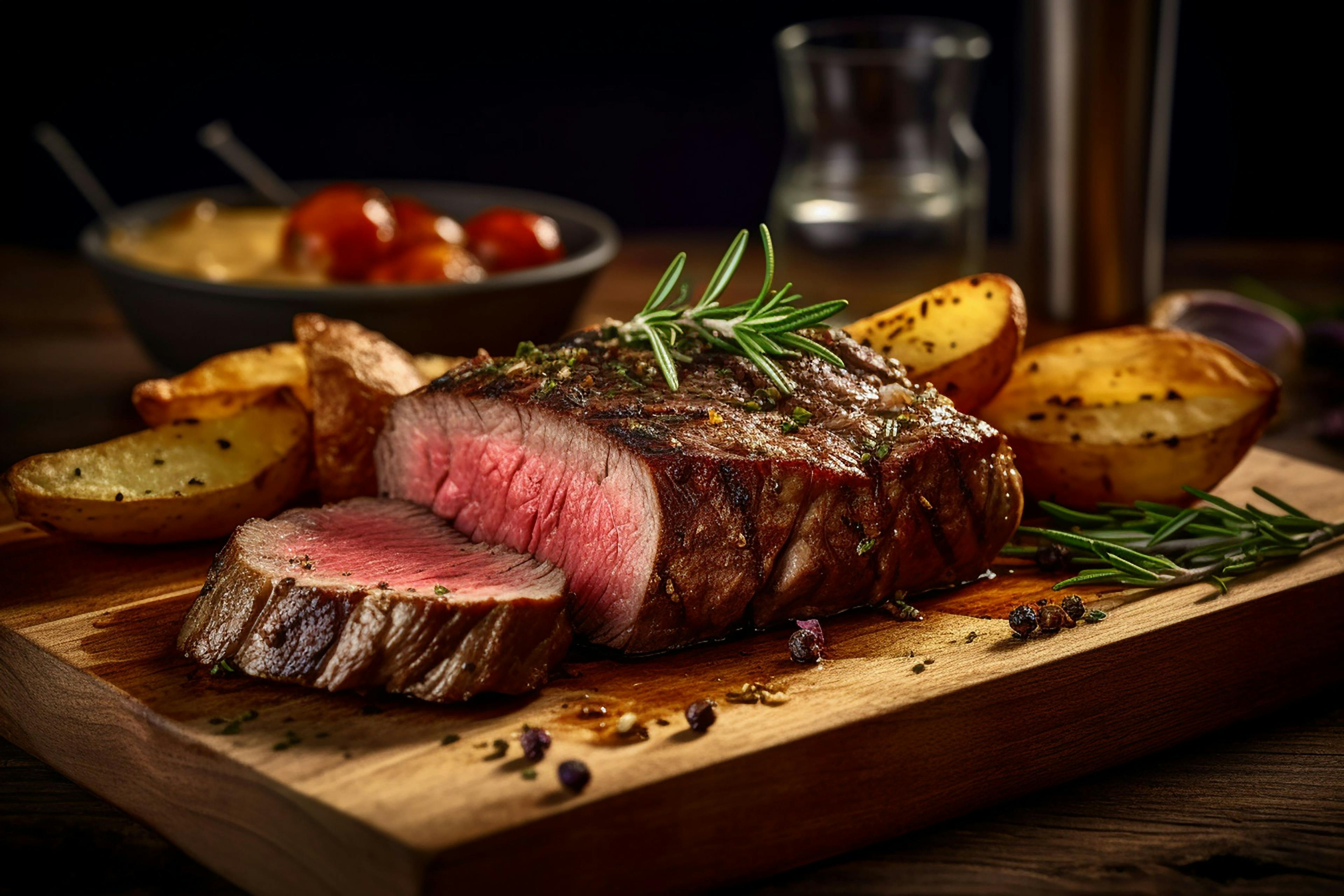 Steak on cutting board | Image Credit: Rishieka – stock.adobe.com