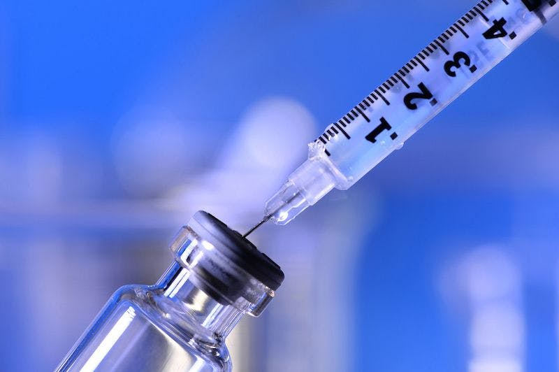 syringe and vial 
