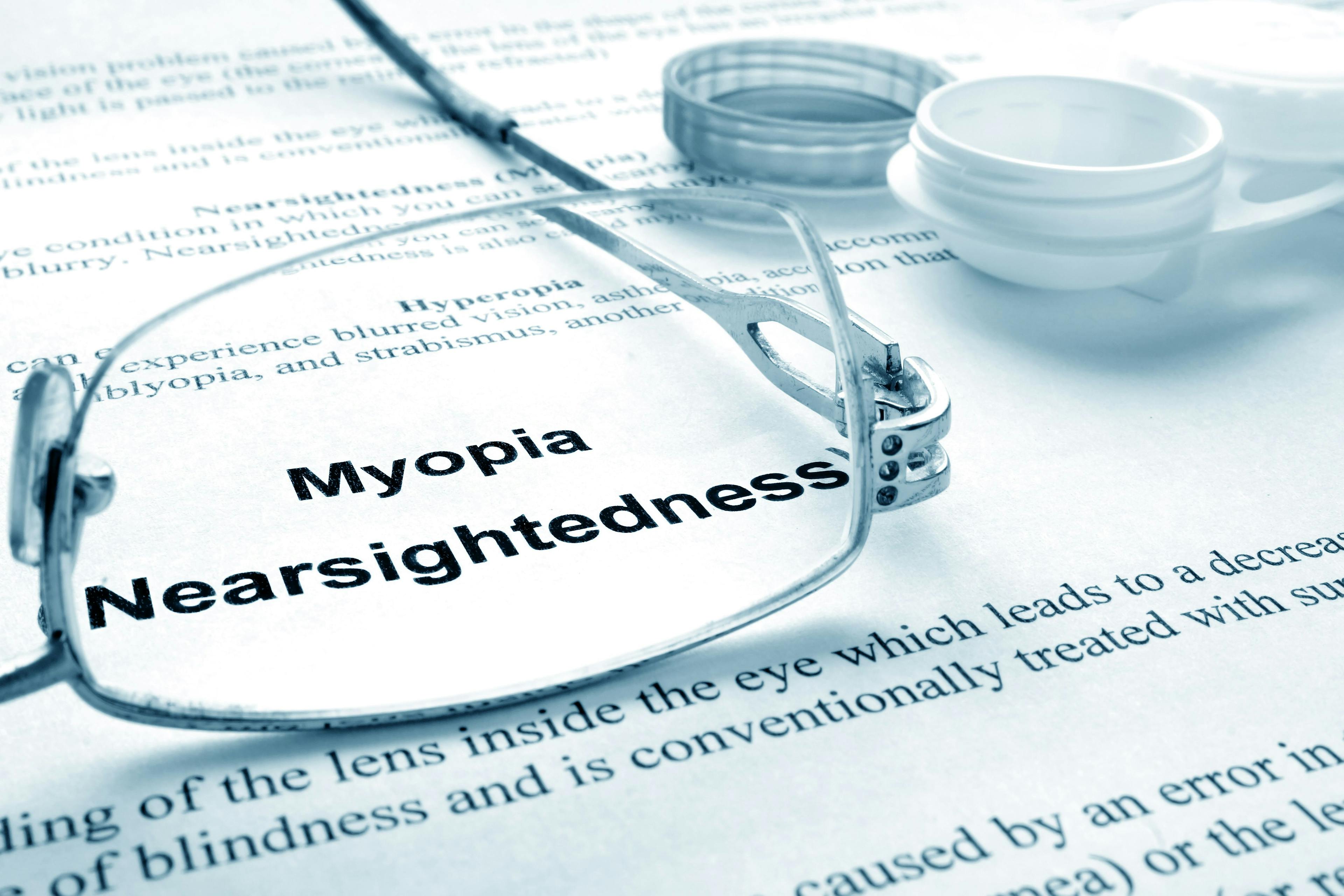 Paper with words myopia (nearsightedness) | Image credit: Vitalii Vodolazskyi - stock.adobe.com