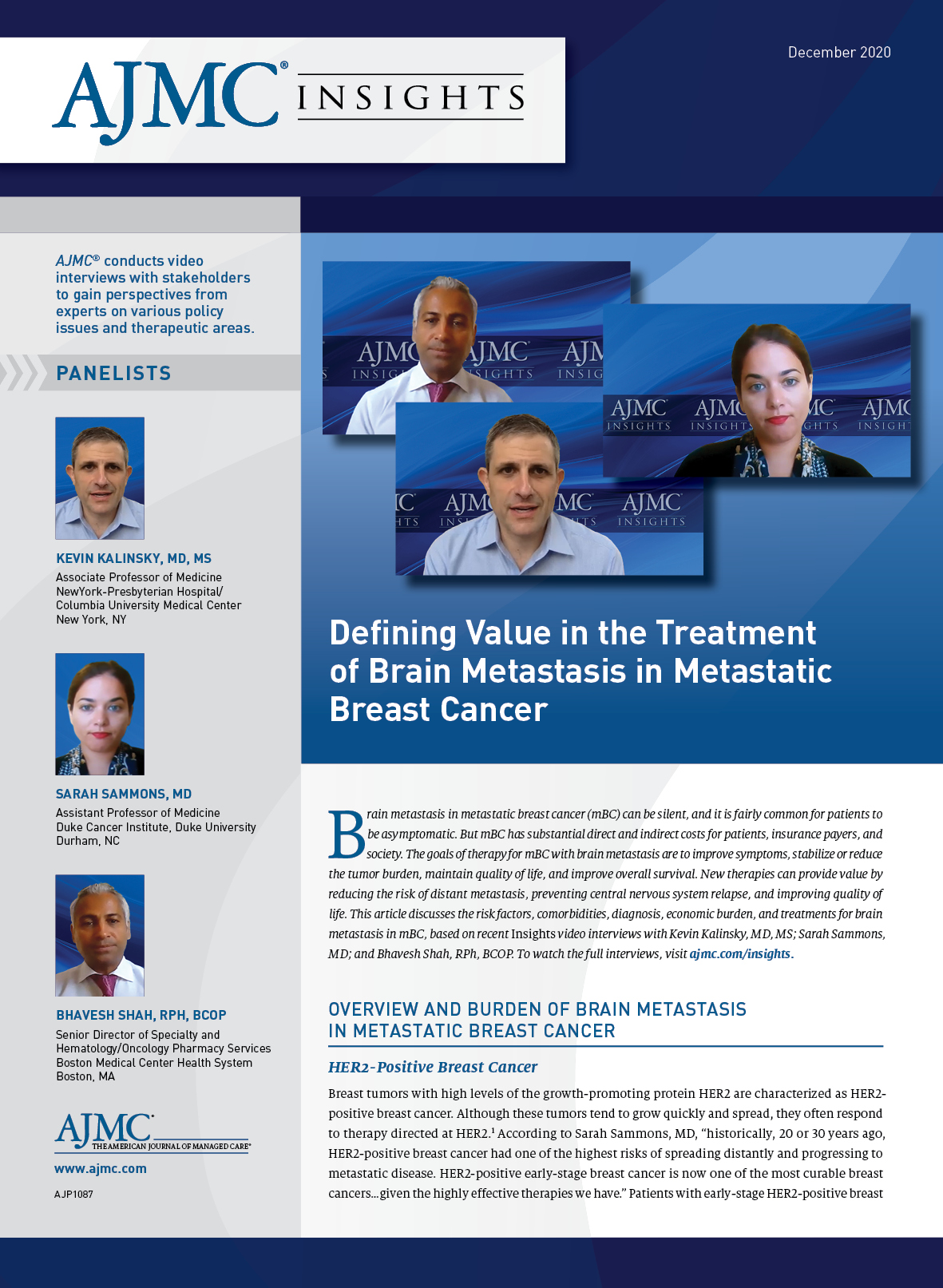 Defining Value in the Treatment of Brain Metastasis in Metastatic Breast Cancer