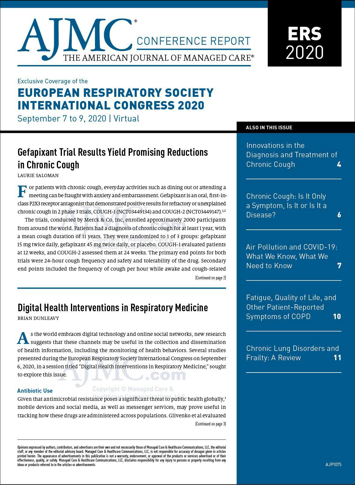 Exclusive Coverage of the European Respiratory Society International Congress 2020