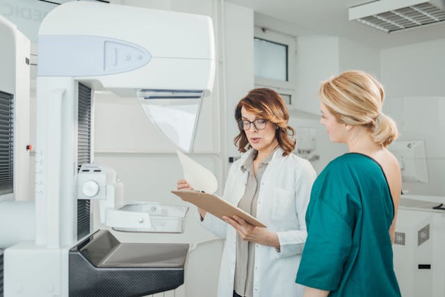 Physician and Patient at Mammography Exam. |Image Credit: LStockStudio - stock.adobe.com