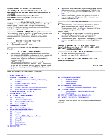 GOMEKLI Prescribing Information