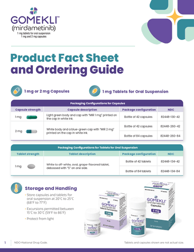 GOMEKLI Product Fact Sheet and Ordering Guide