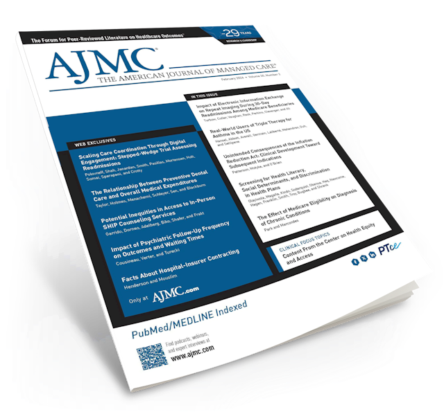 Placeholder image of The American Journal of Managed Care cover