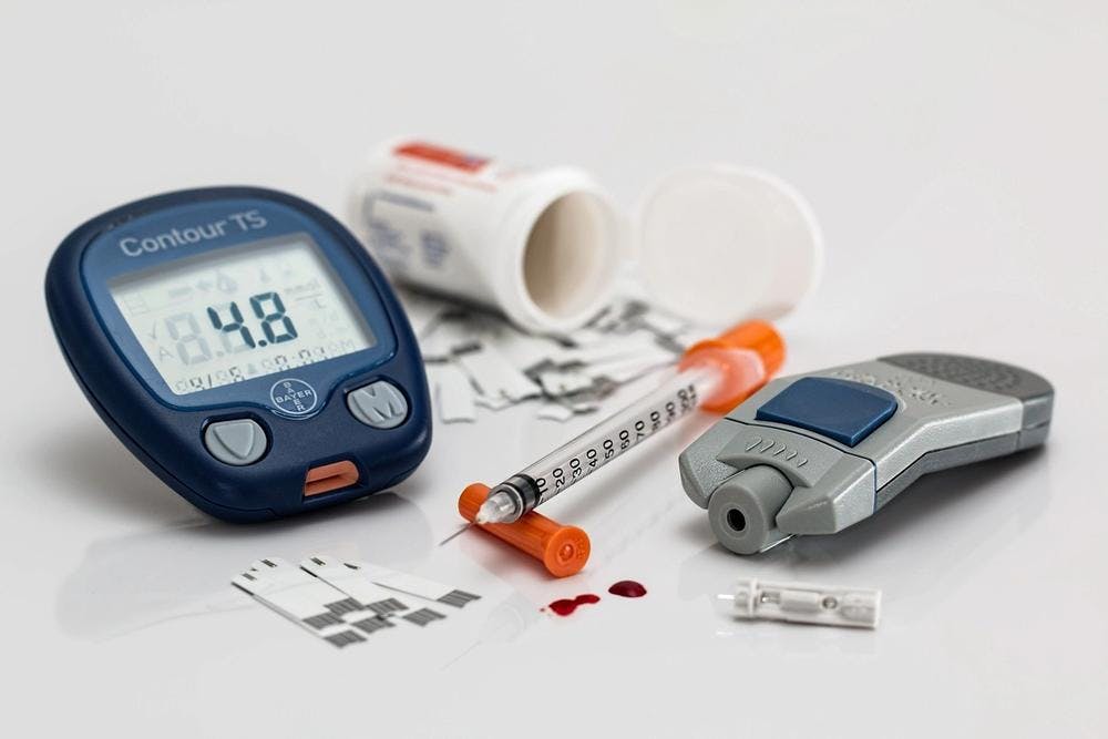 Image of diabetes control supplies