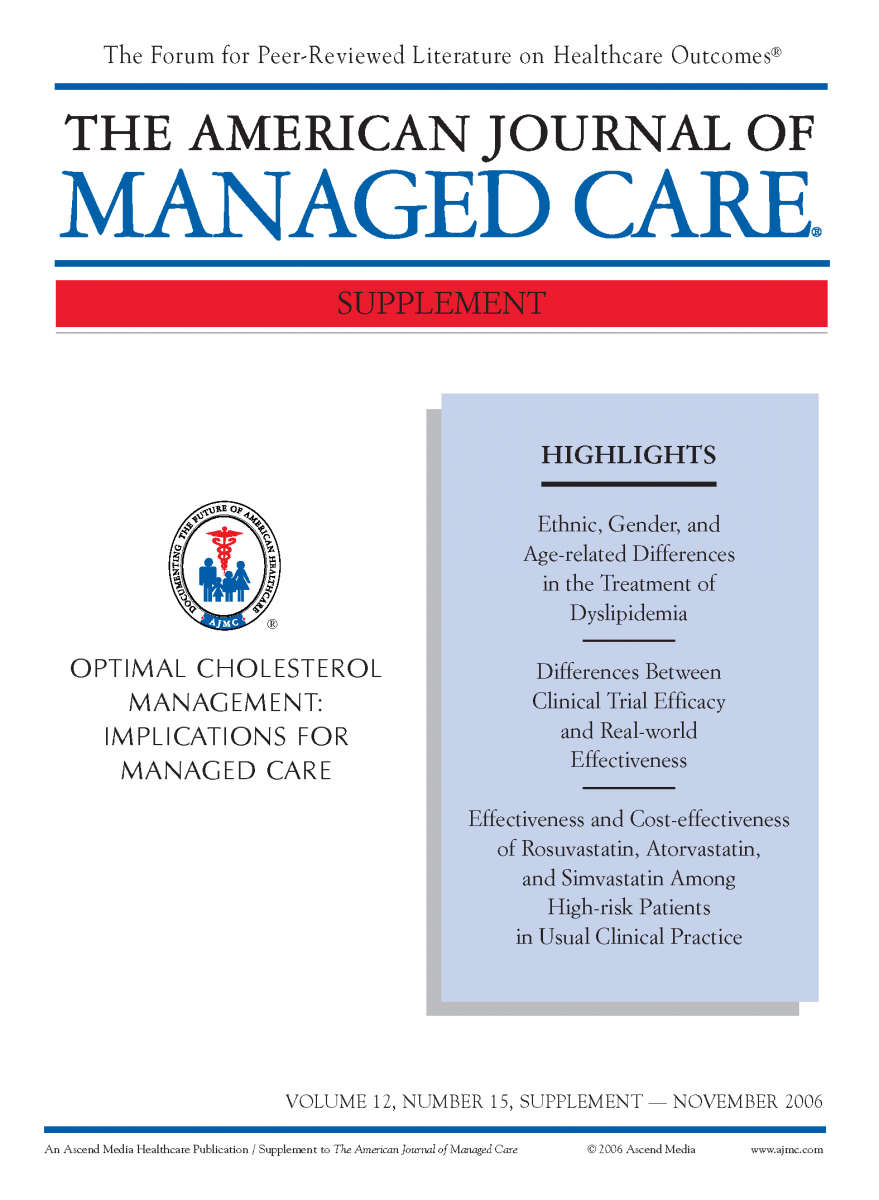 Optimal Cholesterol Management: Implications for Managed Care