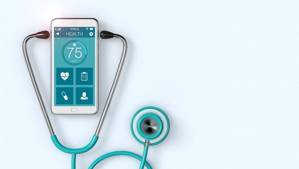 Cell Phone With Telehealth App