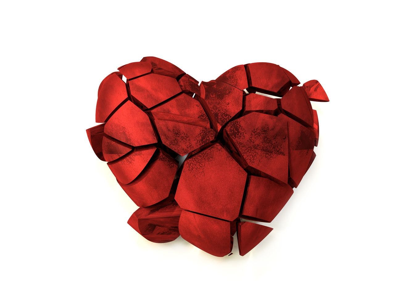Image of a graphic of a broken heart
