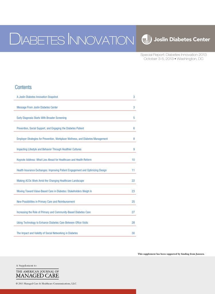 Special Report: Diabetes Innovation 2013