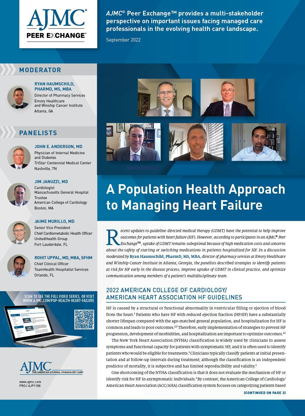A Population Health Approach to Managing Heart Failure