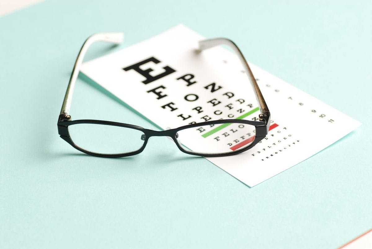 Glasses and eye test