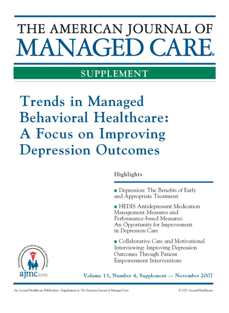Trends in Managed Behavioral Healthcare: A Focus on Improving Depression Outcomes