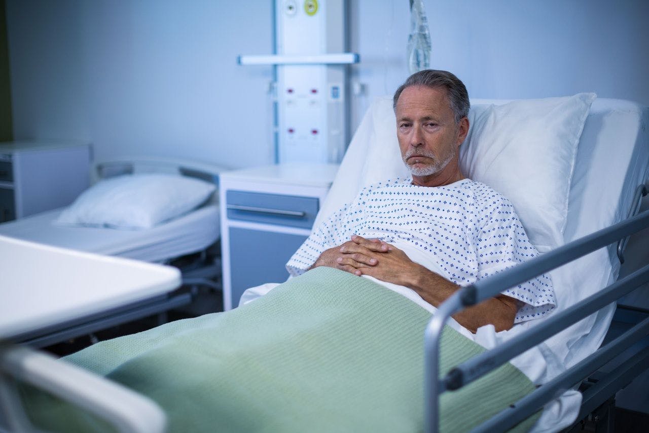 Image of a sick patient