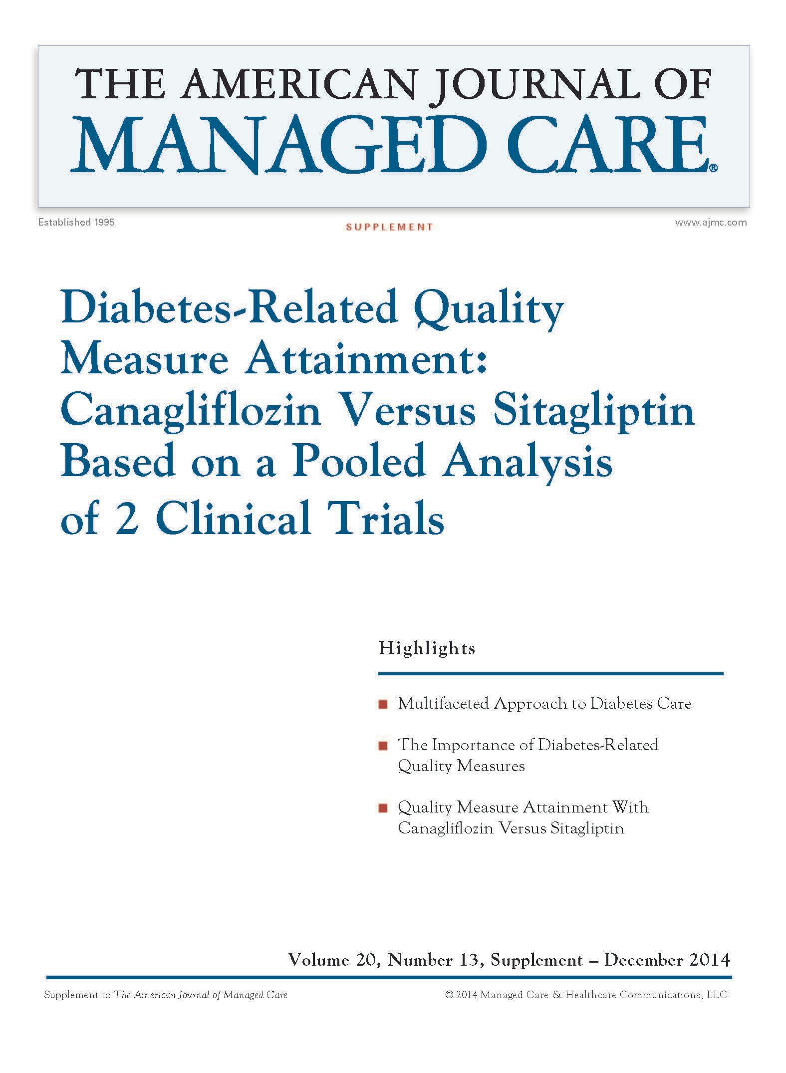 Diabetes-Related Quality Measure Attainment: Canagliflozin Versus Sitagliptin Based on a Pooled Anal