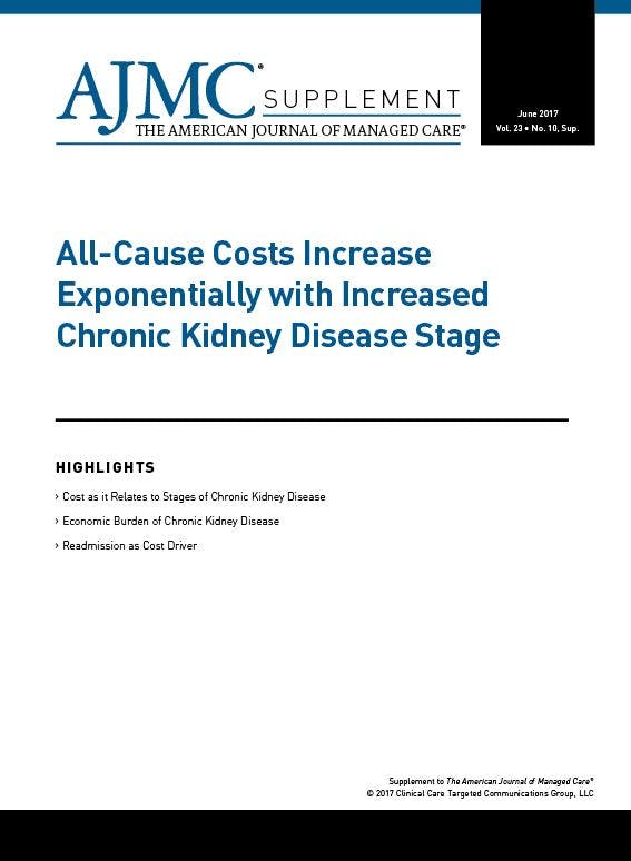 All-Cause Costs Increase Exponentially with Increased Chronic Kidney Disease Stage