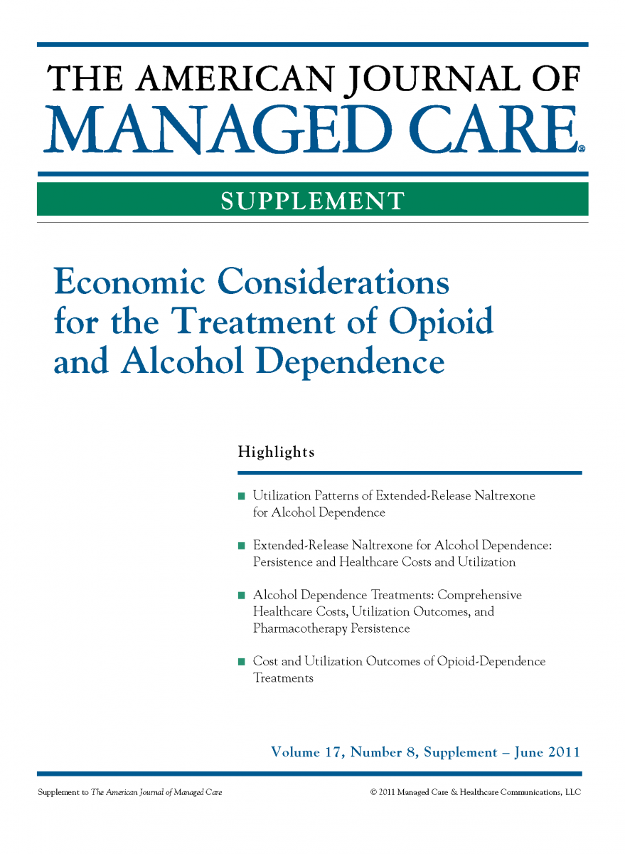 Economic Considerations for the Treatment of Opioid and Alcohol Dependence