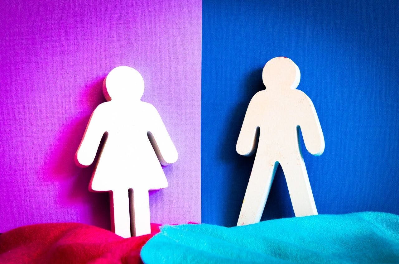 gender differences image depicting the icons for women and men
