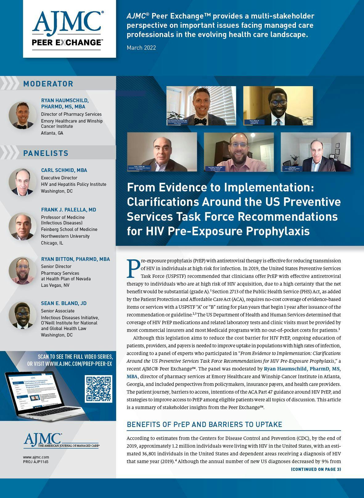 From Evidence to Implementation: Clarifications Around the US Preventive Services Task Force Recommendations for HIV Pre-Exposure Prophylaxis