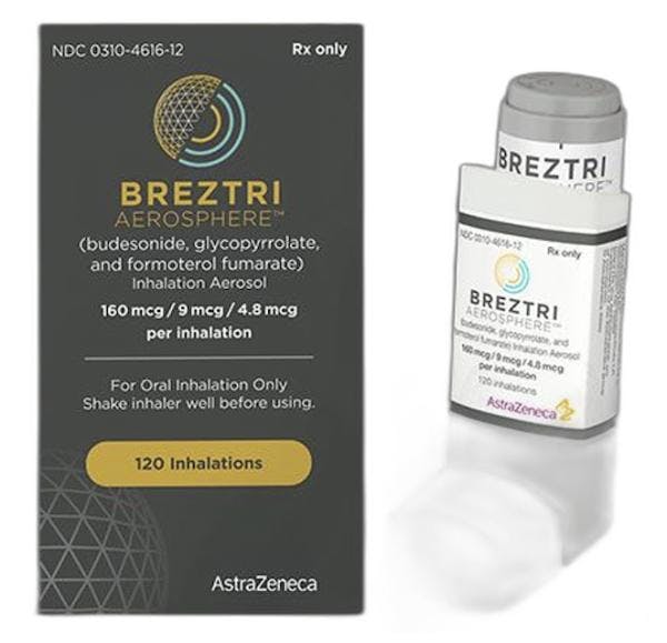Breztri Aerosphere packaging | Image credit: AstraZeneca