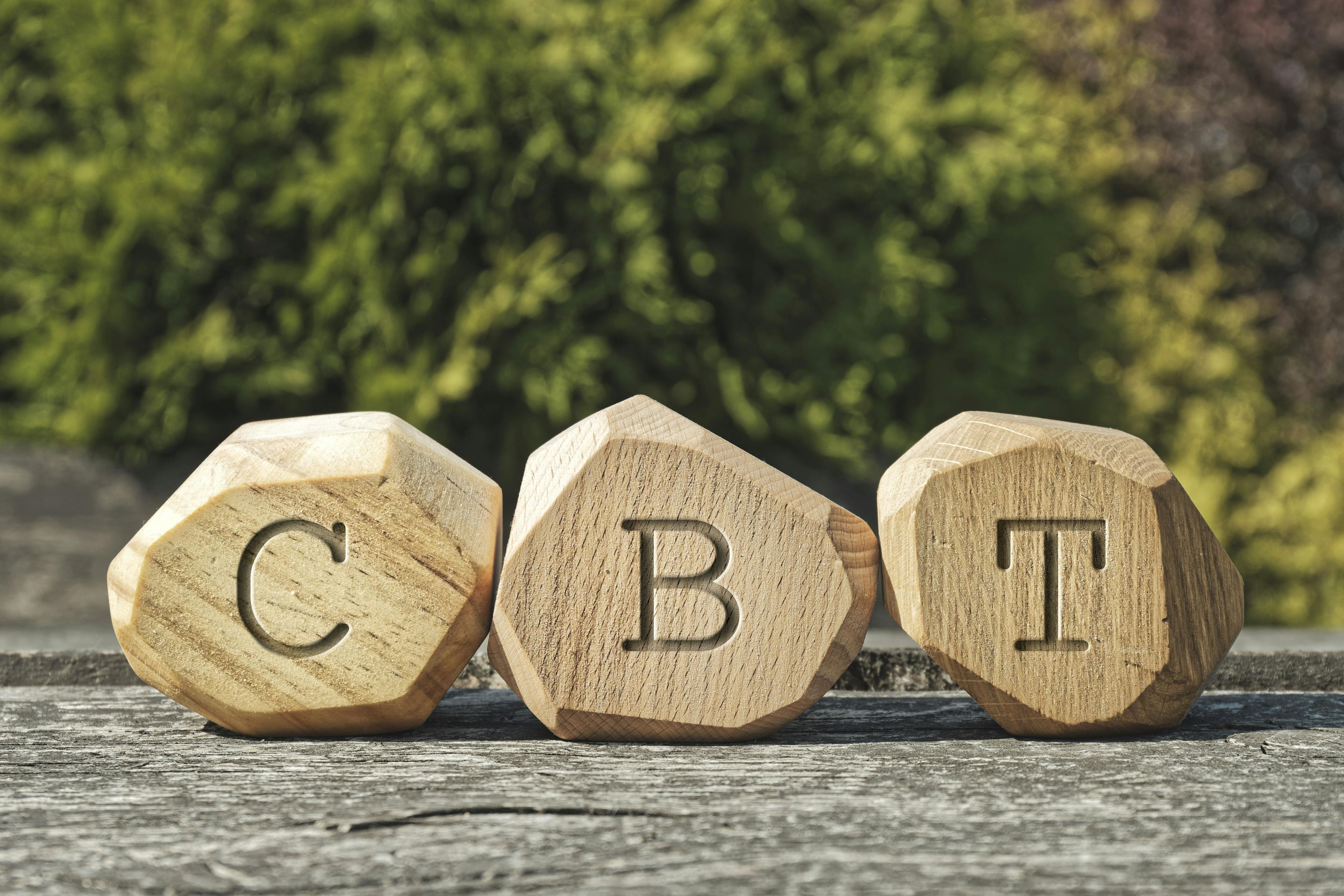 CBT Carved Into Wooden Blocks | image credit: Fotema - stock.adobe.com