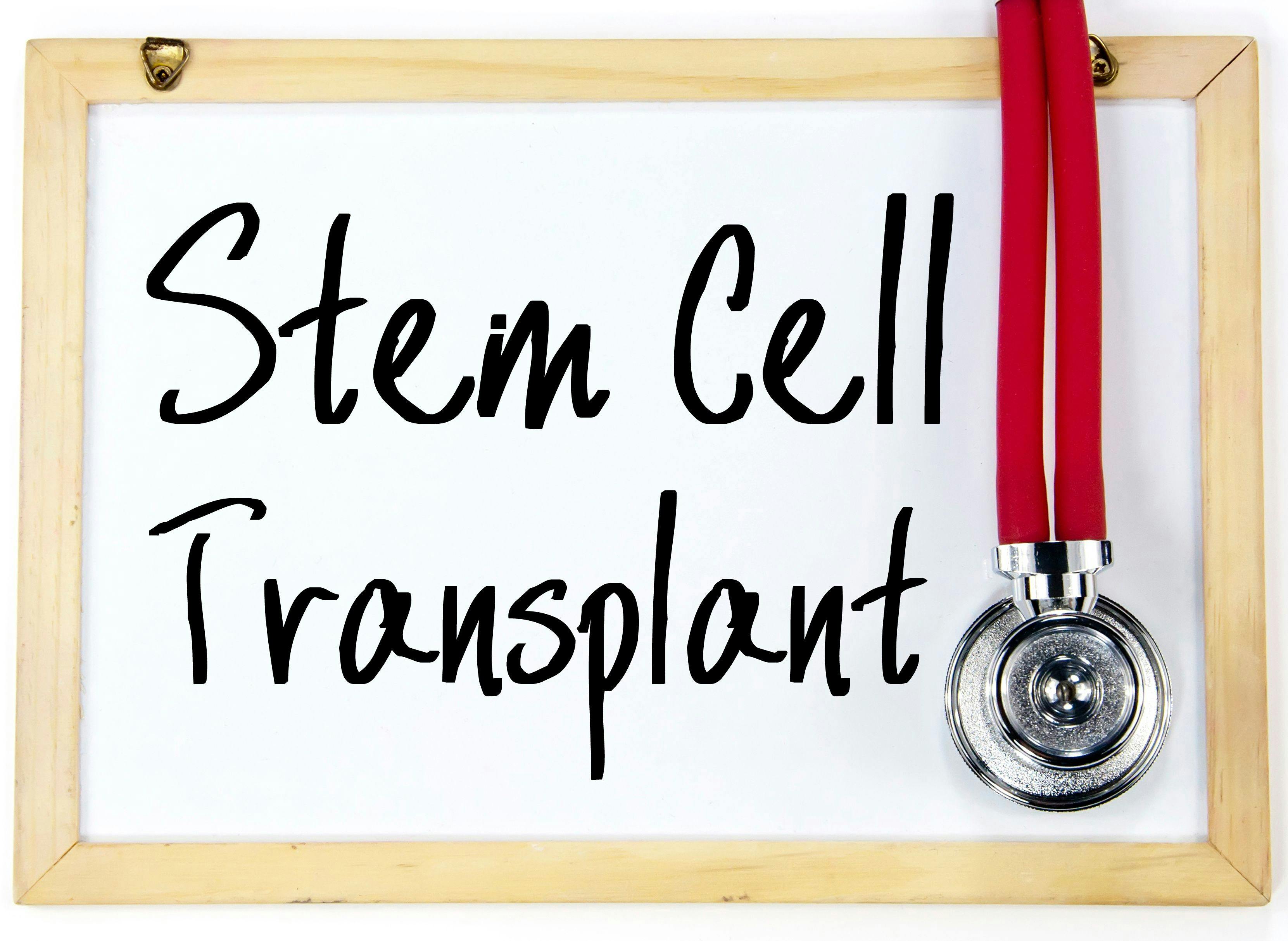 stem cell transplant text write on blackboard | Image credit: flytoskyft11 - stock.adobe.com