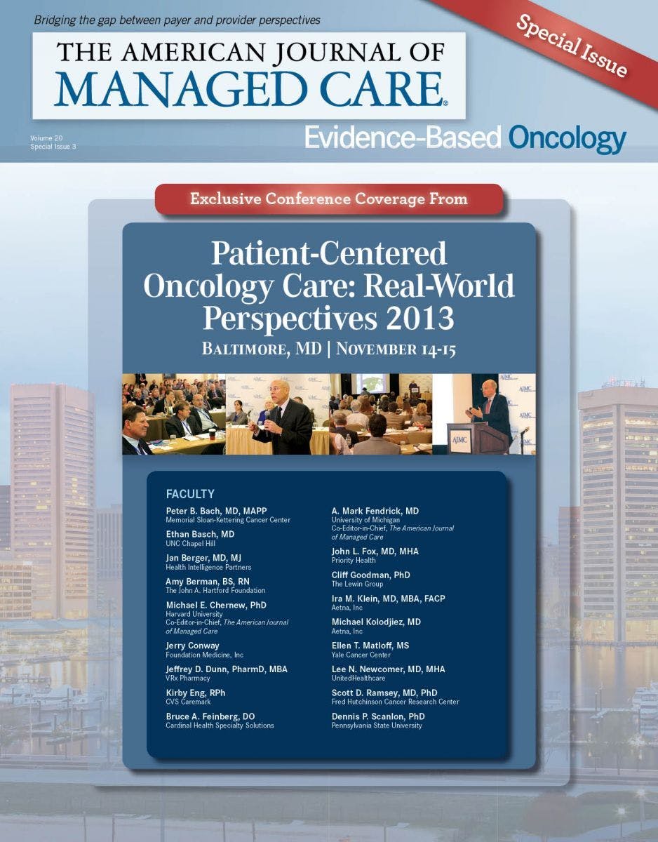 Patient-Centered Oncology Care: Real-World Perspectives 2013