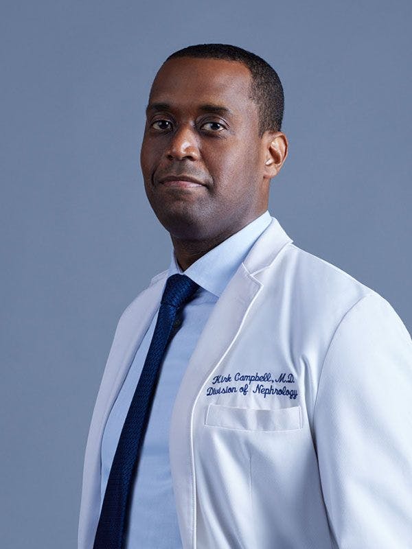 Kirk Campbell, MD, FASN, Vice Chair for Diversity, Equity, and Inclusion in the Department of Medicine at Mount Sinai Health System in New York.