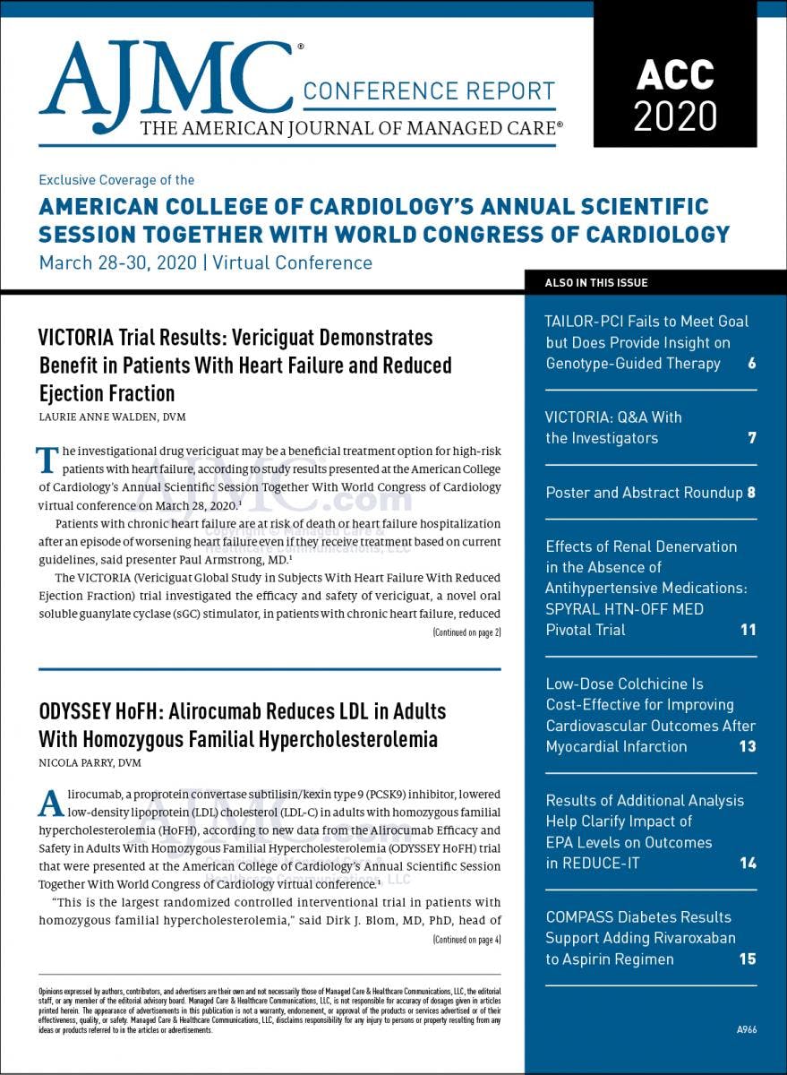Exclusive Coverage of the American College of Cardiology's 2020 Annual Scientific Session Together With World Congress of Cardiology Virtual Conference