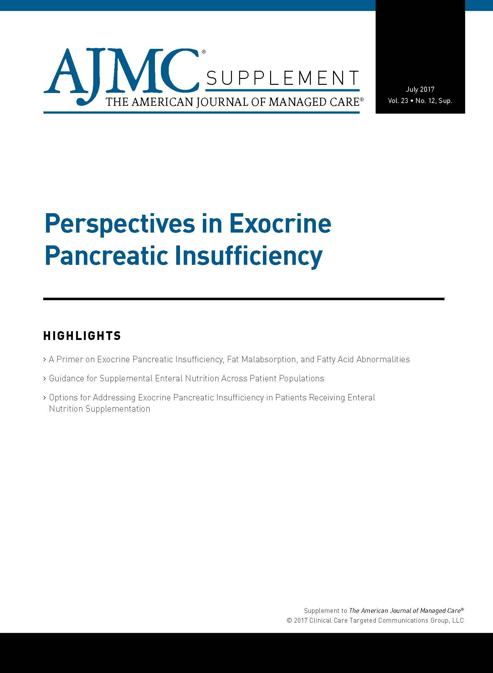 Perspectives in Exocrine Pancreatic Insufficiency