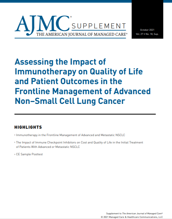 Assessing the Impact of Immunotherapy on Quality of Life and Patient Outcomes in the Frontline Management of Advanced Non−Small Cell Lung Cancer