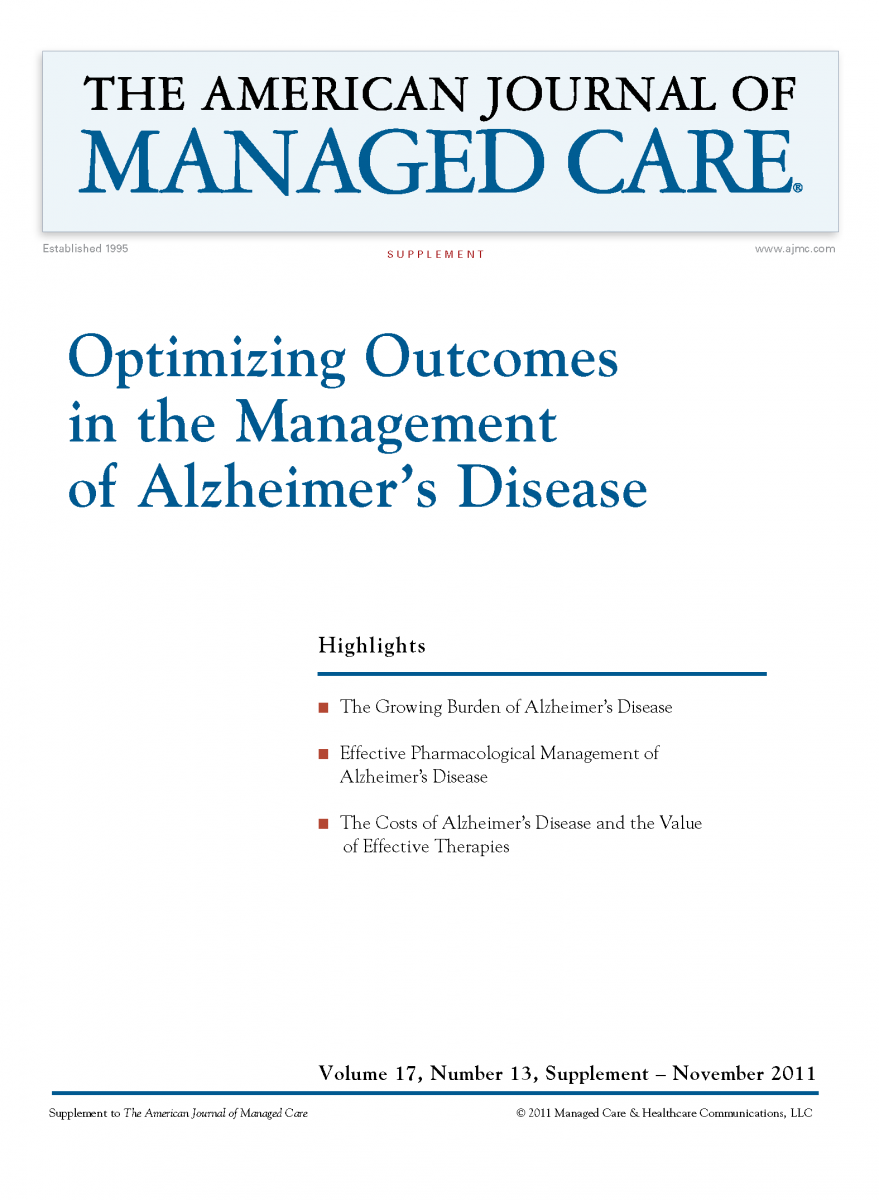 Optimizing Outcomes in the Management of Alzheimer's Disease