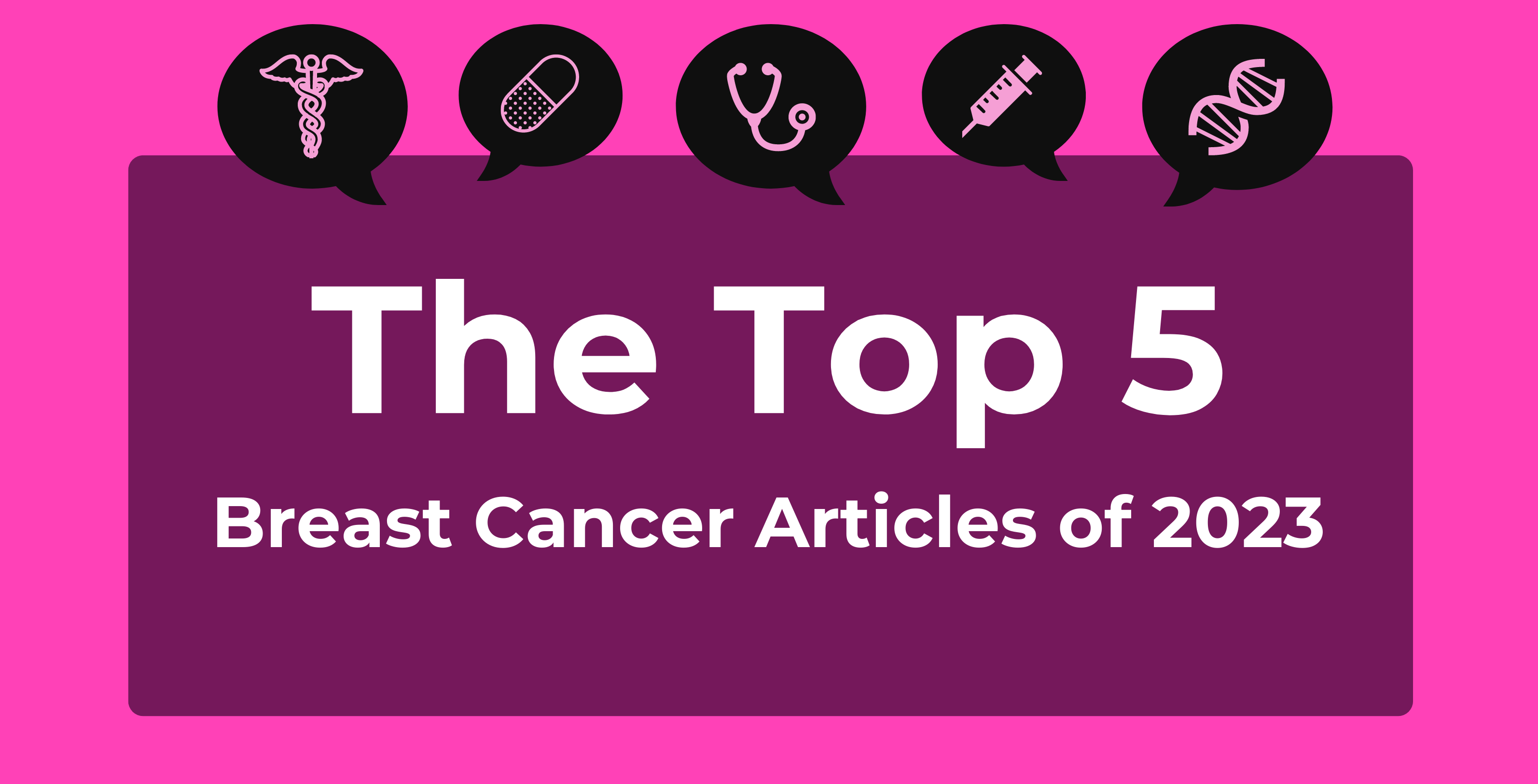 Graphic repping 2023's top breast cancer articles