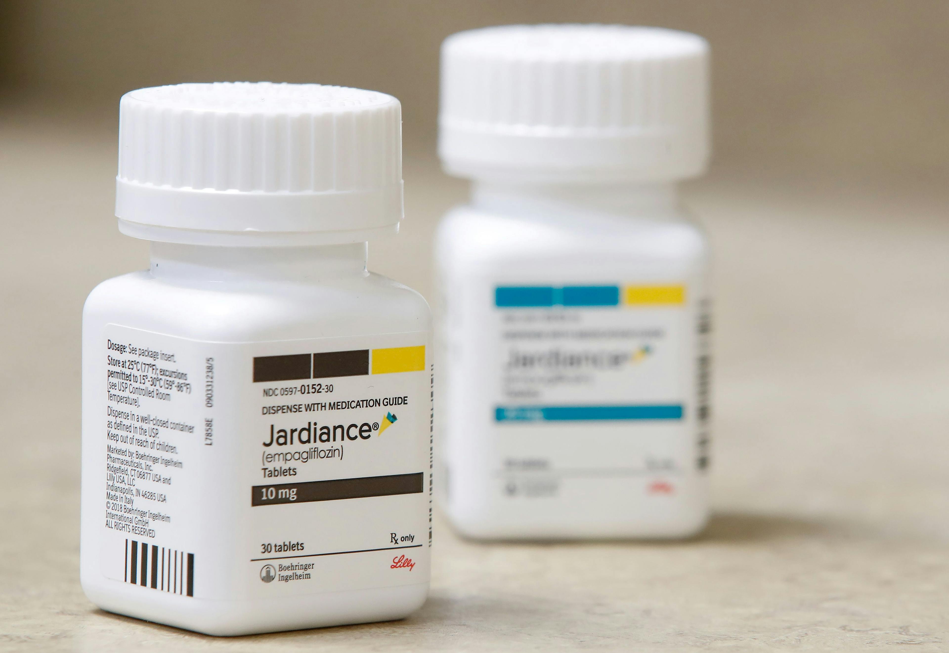 Empagliflozin (Jardiance) prescription bottles