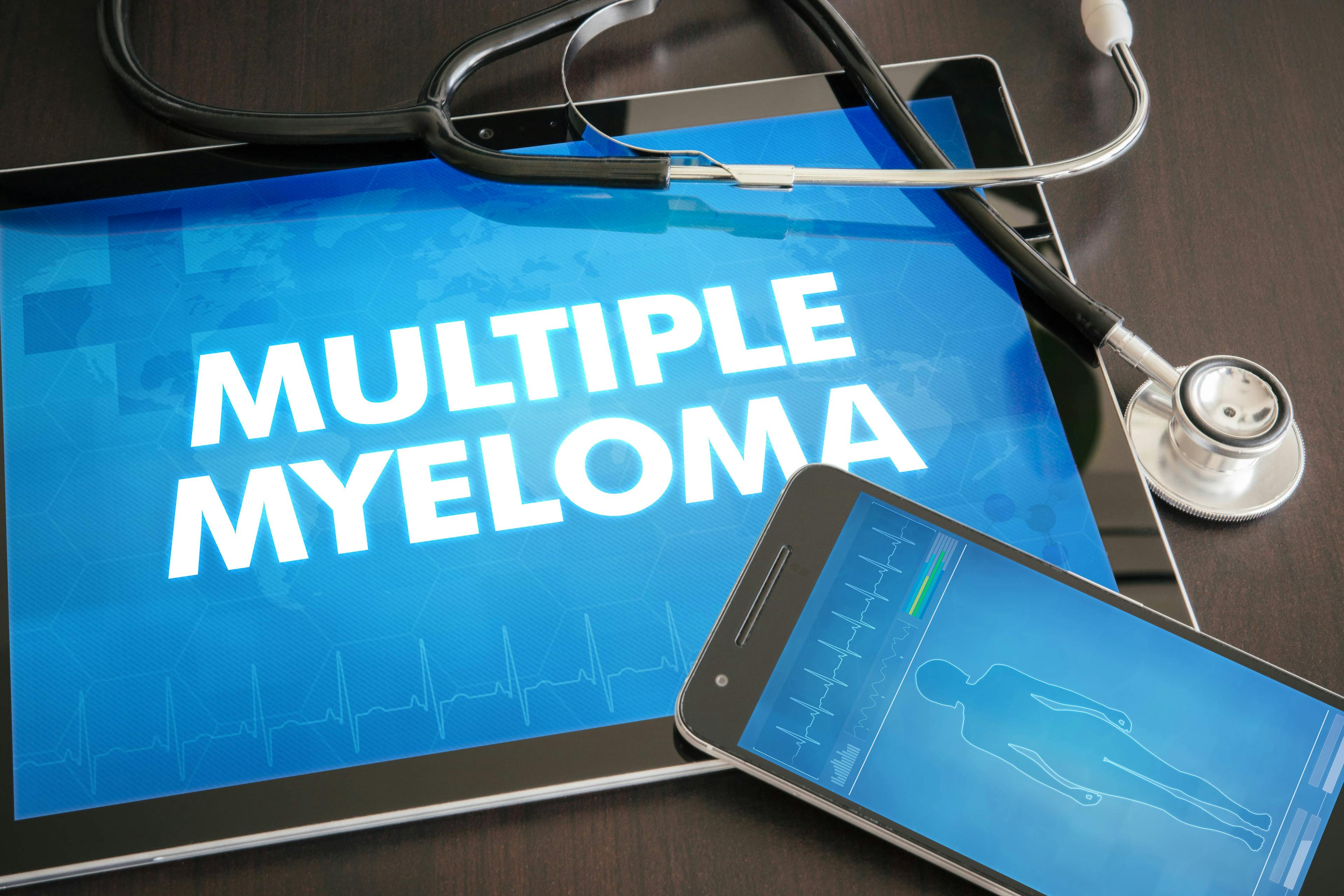 Multiple Myeloma spelled out on a screen