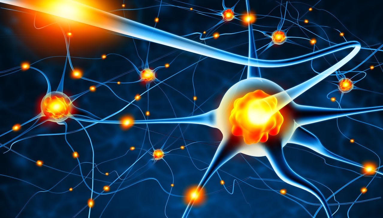 Neon-enhanced firing neurons