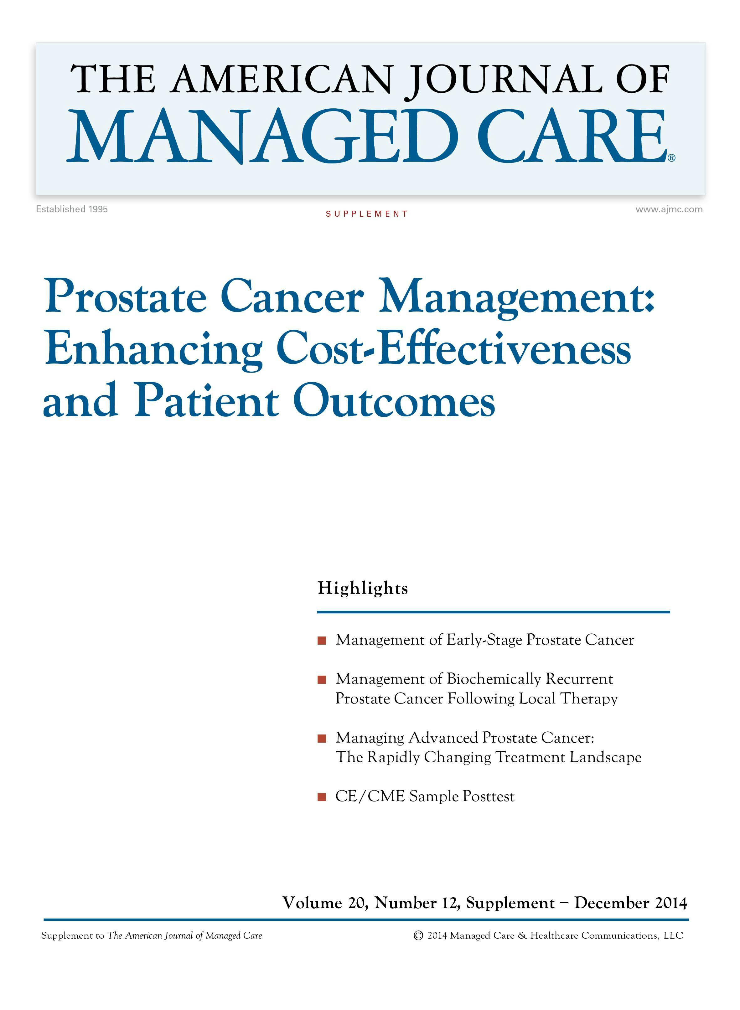 Prostate Cancer Management: Enhancing Cost-Effectiveness and Patient Outcomes [CME/CPE]