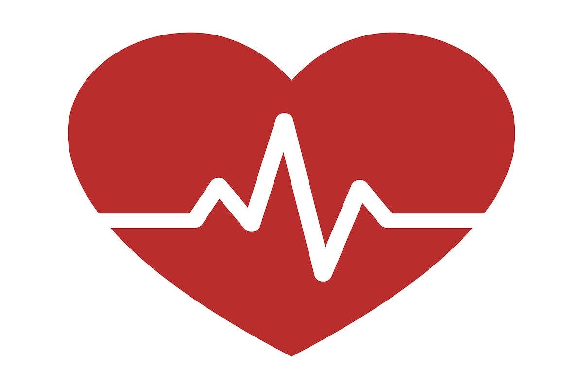 Heartbeat / heart beat pulse flat icon for medical apps and websites: © martialred - stock.adobe.com