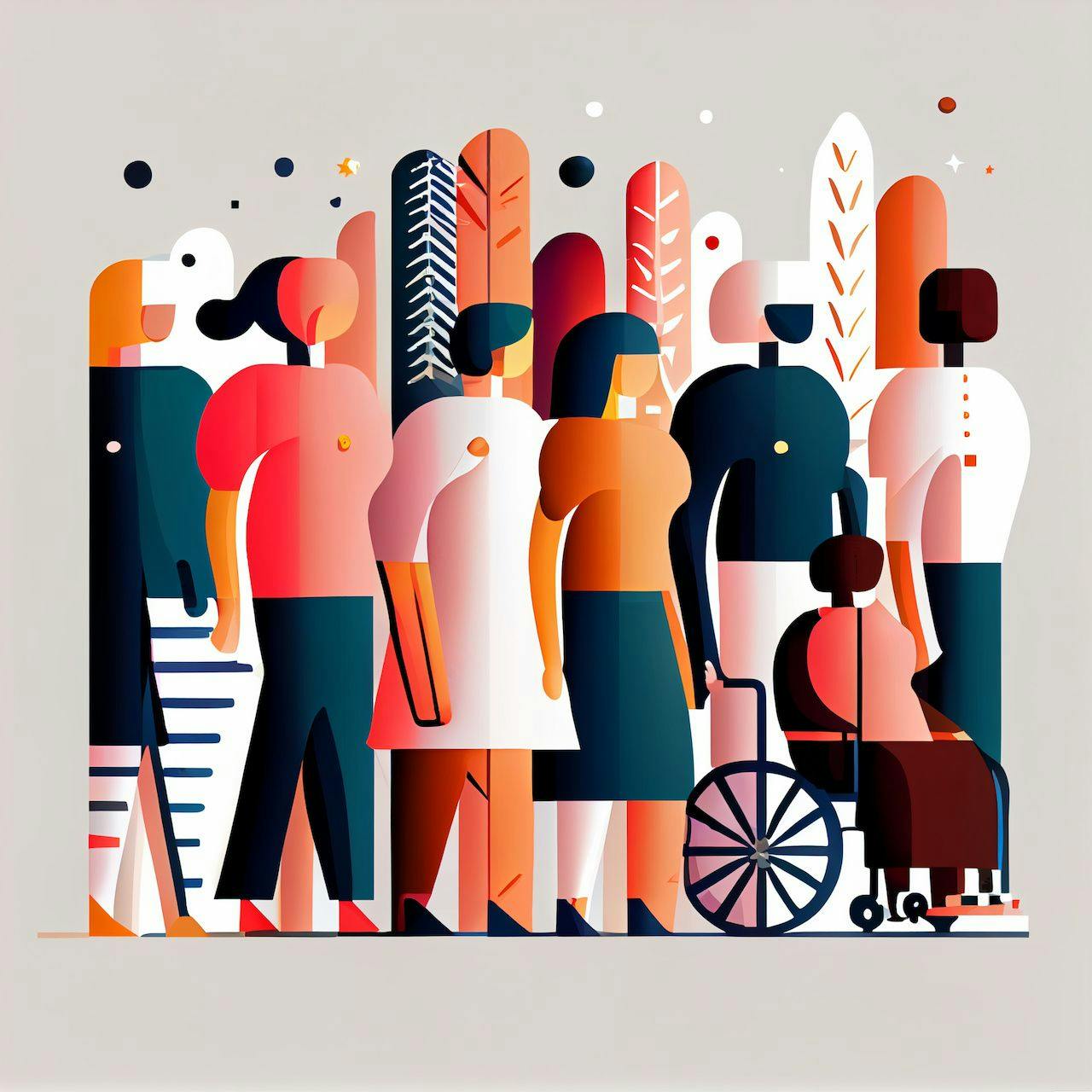 artistic rendering of a diverse group of people | Image credit: bxtr - stock.adobe.com