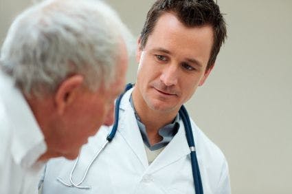 Doctor with older man