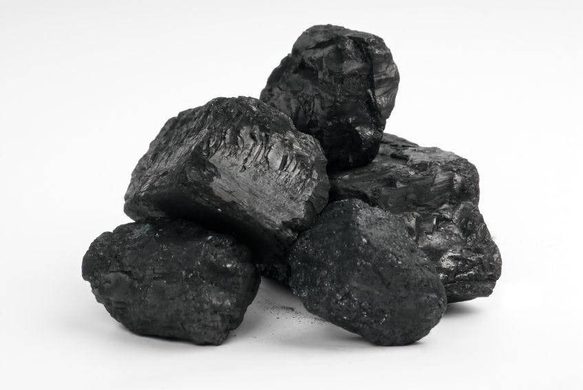 pieces of coal