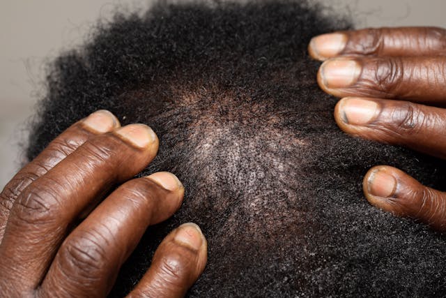Thin hair loss on non-White man | Image Credit: Alessandro Grandini - stock.adobe.com