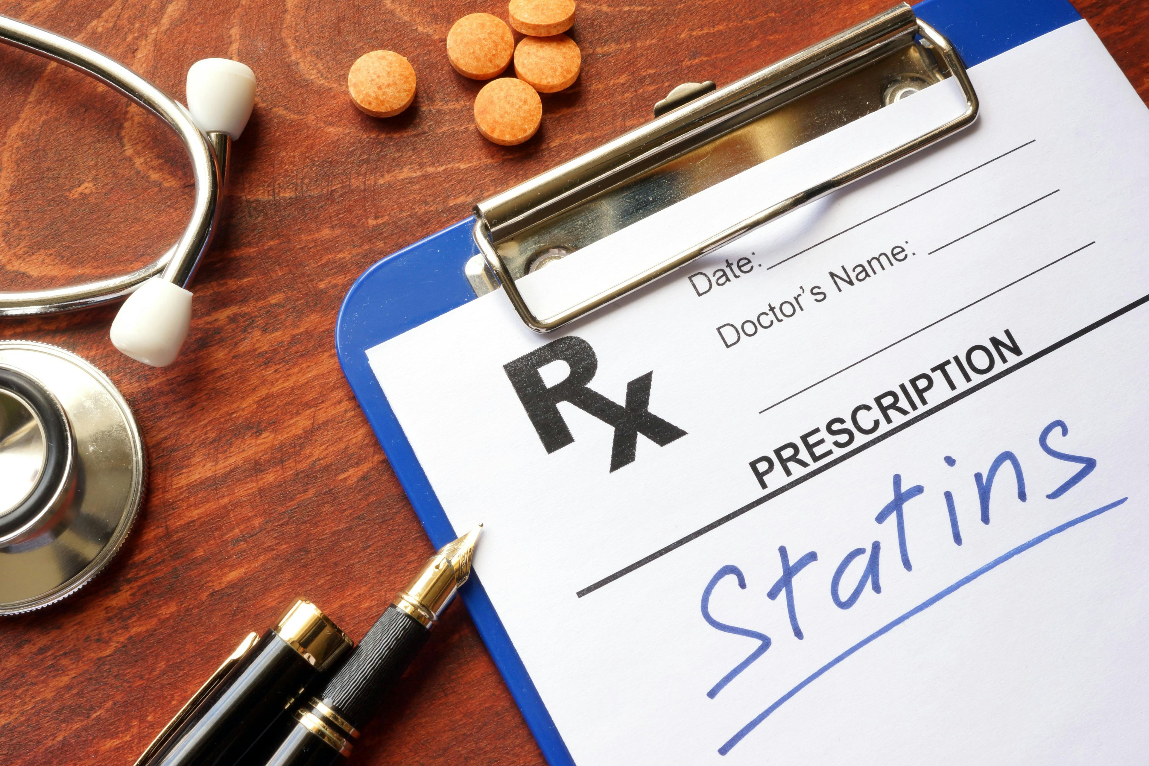 Clipboard with written prescription statins and stethoscope. | Image Credit: Vitalii Vodolazskyi – stock.adobe.com